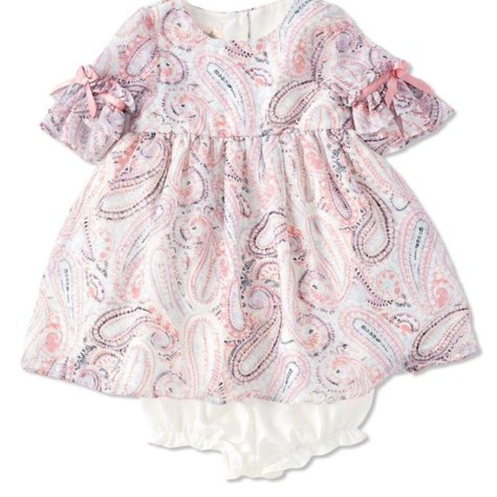 Laura Ashley London Pink Paisley Dress, 24M - NWT